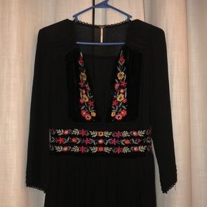 Black maxi free people dresss